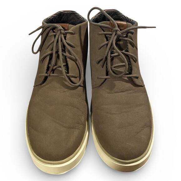 Olukai Papaku \'Ili Men\'s Chukka Boots 11.5 Tan Khaki Leather Waterproof Lace Up main image 7